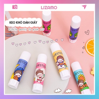 Keo hồ khô dán thủ công họa tiết hoạt hình phong cách Hàn Quốc cute dễ thương LIZAMO KD14