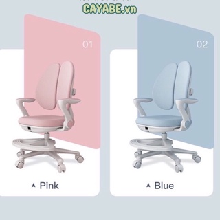GHẾ HỌC SINH CHỐNG GÙ, CHỐNG CẬN CAYABE CHO TRẺ EM MÀU HỒNG CB-9