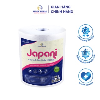Giấy cuộn lau bếp đa năng 1kg tiết kiệm JAPANI | Thế Giới Giấy | 100% bột giấy nguyên sinh | Thấm hút nhanh | JP1000S