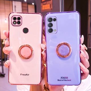 Ốp Điện Thoại Mềm Có Vòng Đỡ Dành Cho OPPO A57 5G A96 A95 A36 A76 A74 A54 A55 A92 A52 A53 Realme 9i 8i GT Neo
