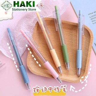 Bút bi cute mực gel HAKI ngòi 0.5mm đi nét viết đều mực phụ kiện văn phòng phẩm B43