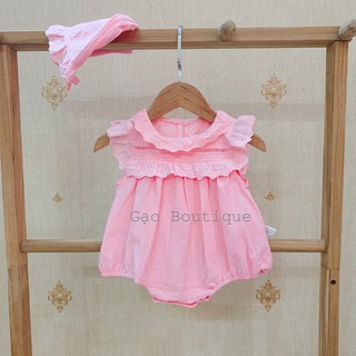 [Hình thật] Bộ body kèm mũ cho bé gái 5-13kg