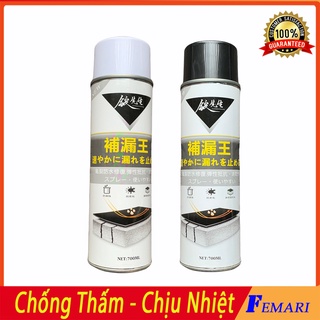 [ Loại Tốt ] Chai Xịt Chống Dột - Dung Dich Chống Thấm Nước, Dột Mái Ngói, Mái Tôn, Bể Cá, Ống Nước FEMARI