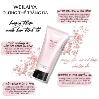 Dưỡng thể nước hoa Body Lotion Weilaiya cấp ẩm, dưỡng da body mềm mịn thơm