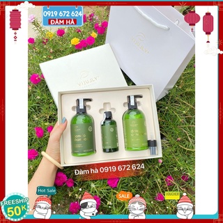 Combo Dầu Gội Dầu Xả Xịt Bưởi Vijuly