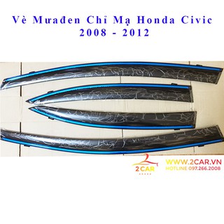 Vè che mưa chỉ mạ Honda Civic 2008 - 2020