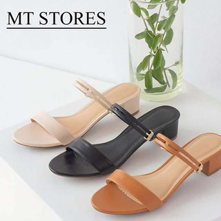 Giày cao gót nữ đế vuông 3 phân MTSTORES200 - Hàng VNXK trực tiếp xưởng sản xuât và phân phối, dáng thời trang trẻ 2020