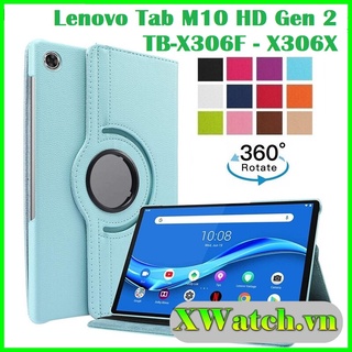 Tặng bút cảm ứng _ Bao da / Ốp lưng xoay thông minh Lenovo Tab M10 HD Gen 2 Tb-X306F X306X