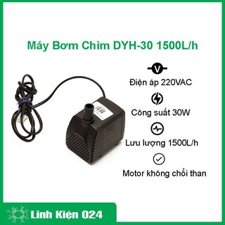 Máy bơm chìm DYH-30  220VAC công suất 30W 1500L/h bơm thủy sinh, bể cá, non bộ