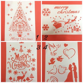 Bộ kê vẽ thiệp Giáng Sinh/Chrismas/Xmas/Love