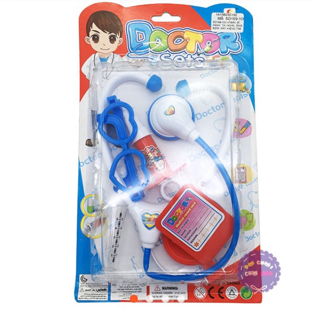 Vỉ đồ chơi bác sĩ 6 món
