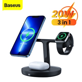 [Mã ELBMO2 giảm 12% đơn 500K] Đế Sạc Không Dây Baseus 20W Cho iPhone 12 13 Airpods Pro