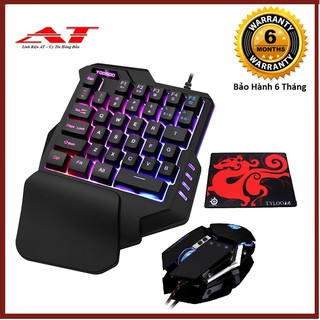 [TẶNG LÓT CHUỘT] Bộ Bàn phím giả cơ K15 và chuột G3OS chuyên game có thể chơi game trên điện thoại, ipad, latop
