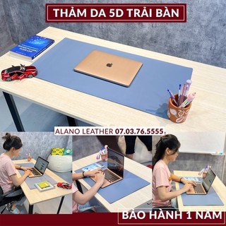 [Hình Thật / Giá Xưởng] Thảm Da Trải Bàn 5D Màu Xanh Pastel Chống Thấm, Chống Trầy, Tiện Lợi, Bảo hành 2 Năm Tại Xưởng