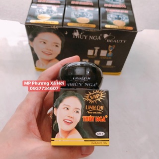 Kem Linh Chi Thuý Nga màu đen - kem mụn nám trắng da