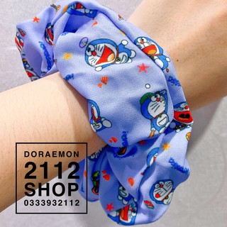 Hot Trend scrunchies cột tóc kiêm vòng đeo tay Doraemon