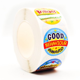 Cuộn băng keo sticker dán khen thưởng - STICKER FACTORY - Think You Floral Tape - số lượng 500cái x 2.5cm