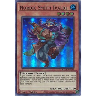Thẻ bài Yugioh - TCG - Nordic Smith Ivaldi / BACH-EN012'