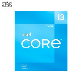 CPU Intel Core i3 12100F Box Chính Hãng (3.30 Up to 4.30GHz | 12MB | 4C 8T | Socket 1700 | Alder Lake | No GPU | 58W)