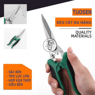 [ KÉO CẮT ĐA NĂNG - DỤNG CỤ CẮT TỈA  CHÍNH HÃNG TUOSEN ] Dùng để cắt, tỉa  dây điện, trong nhà bếp, nhỏ gọn tiện dụng
