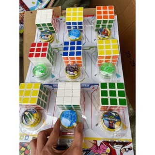 sỉ 9 chiếc RUBIK tặng kèm 9 chiếc yoyo