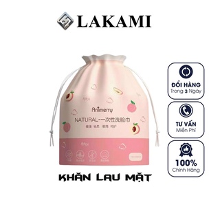 Khăn Lau Mặt ANIMERRY Dùng 1 Lần Cotton Cao Cấp, Mềm mịn, Siêu dai ( lakami.beauty )