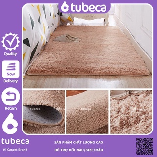 Thảm Trải Sàn Phòng Ngủ Lông Xù Giá Rẻ Màu Be  Loại 1  Dày 3 Lớp  Kho TPHCM  2m x 1m6