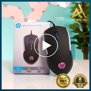 Chuột Máy Tính Có Dây Chuột Gaming LED RGB HP M160 Chuột Laptop PC Mouse Chơi Game Văn Phòng
