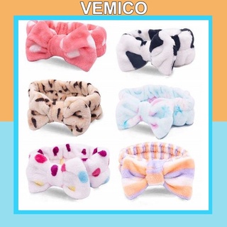 Băng đô Vemico hoạ tiết chấm bi nhiều màu đáng yêu BD28