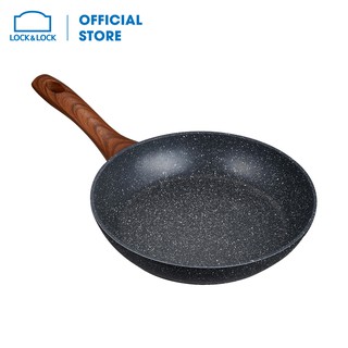 [Mã LIFEHL25 giảm 10% đơn 350K] Chảo nhôm chống dính BAUM Marble 24cm, 1 tay cầm, hiệu Lock&amp;Lock LBU1243C