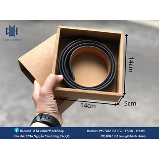 5 hộp giấy kraft vuông dạng rút