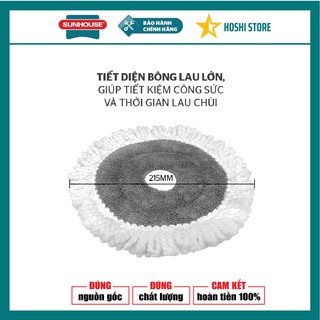 BÔNG LAU NHÀ XOAY 360 ĐỘ SUNHOUSE THẾ HỆ MỚI KS-CO260S