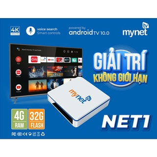 Android MYTV MYNET TV 4H – RAM 4G, ROM 32G, Hệ điều hành Android 10, BLUETOOTH, Bản mới nhất, Xem truyền hình miễn phí