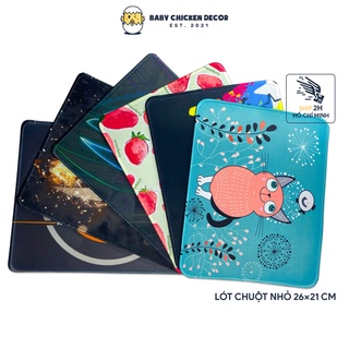Lót chuột nhỏ, Pad chuột, miếng lót chuột dễ thương Gaming chống thấm nước kích thước 26x21cm