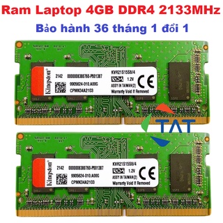 Ram Laptop Kingston 4GB DDR4 2133MHz Chính Hãng - Bảo hành 36 tháng
