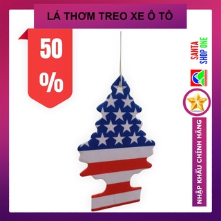 [KHÔNG ĐÂU RẺ BẰNG] Nước Hoa Khô Treo Xe Ô Tô - Cây Thông Thơm Cờ Mỹ - BAOBAO