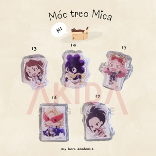 Móc treo/ móc khoá nhân vật anime bằng mica - my hero academia 3