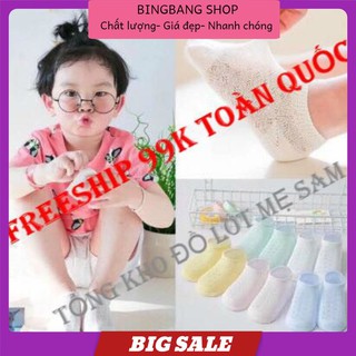 Combo 5 Đôi Tất Lưới Trẻ Em túi zip