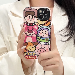 Ốp Điện Thoại Họa Tiết Gấu Hồng Dễ Thương Chống Sốc Cho Iphone