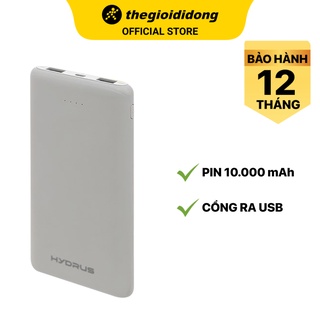 Pin sạc dự phòng Hydrus PA CK01 10.000 mAh - Chính hãng BH 12 tháng