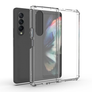 Ốp Điện Thoại TPU Mềm Trong Suốt Siêu Mỏng Chống Sốc Bảo Vệ Toàn Diện Cho Samsung Galaxy Z Fold 3