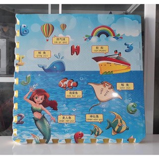 [KHO SỈ] Thảm xốp ghép hoạt hình (bộ 4 miếng 60x60cm)