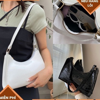 Túi kẹp nách túi xách nữ đeo vai đeo chéo da vân sang trọng công sở đi làm đi chơi. METSHOP