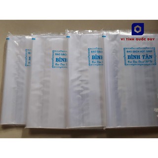 [Loại mỏng] 1 xấp 10 cái. KT (20 x 24 cm). Bao kiếng bao sách học sinh. Vi Tính Quốc Duy.