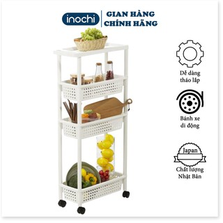 [Tặng Quà]Kệ để đồ -đa năng di động dùng cho nhà tắm phòng khách phòng ngủ INOCHI KE006