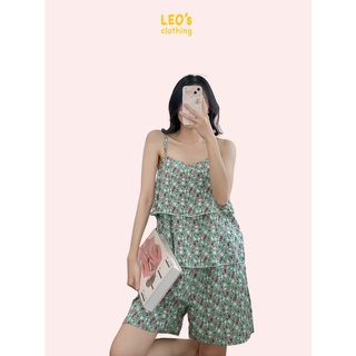 Bộ Đồ Ngủ Pijama Hai Dây Bèo LEO's clothing DB12