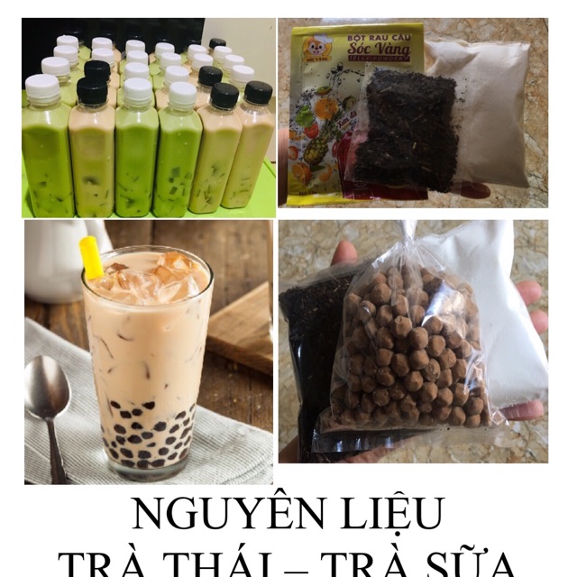 2 Sét trà sữa trân châu!