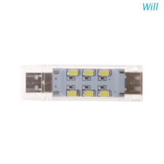 Đèn Led USB Mini 12 Bóng Thiết Kế Hai Mặt Tiện Dụng Khi Đi Cắm Trại