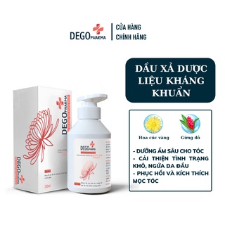Dầu Xả Dược Liệu Gừng Đỏ DEGO PHARMA 250ml Phục Hồi Tóc Hư Tổn &amp; Giảm Rụng Tóc