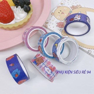 Băng Keo Mini In Hình Gấu, Hoạt Hình Dễ Thương